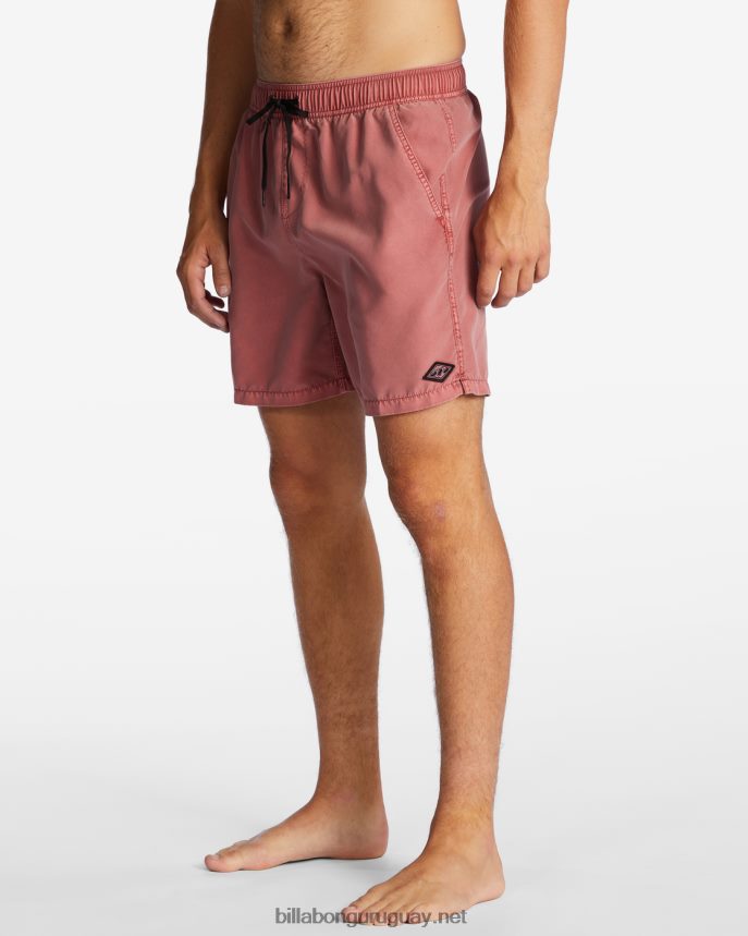 shorts de playa de 17\'\' para todo el día hombres rojo polvoriento DR684434 Billabong