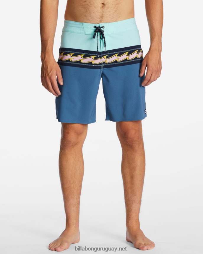 shorts de playa de 19\'\' Momentum Pro Performance hombres neblina azul DR6844179 Billabong