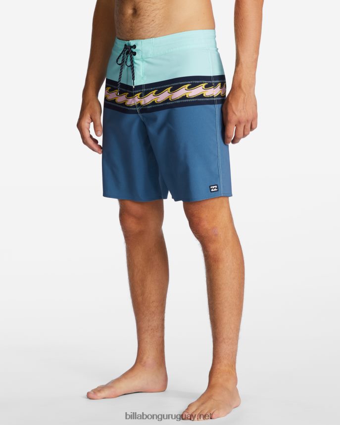 shorts de playa de 19\'\' Momentum Pro Performance hombres neblina azul DR6844179 Billabong