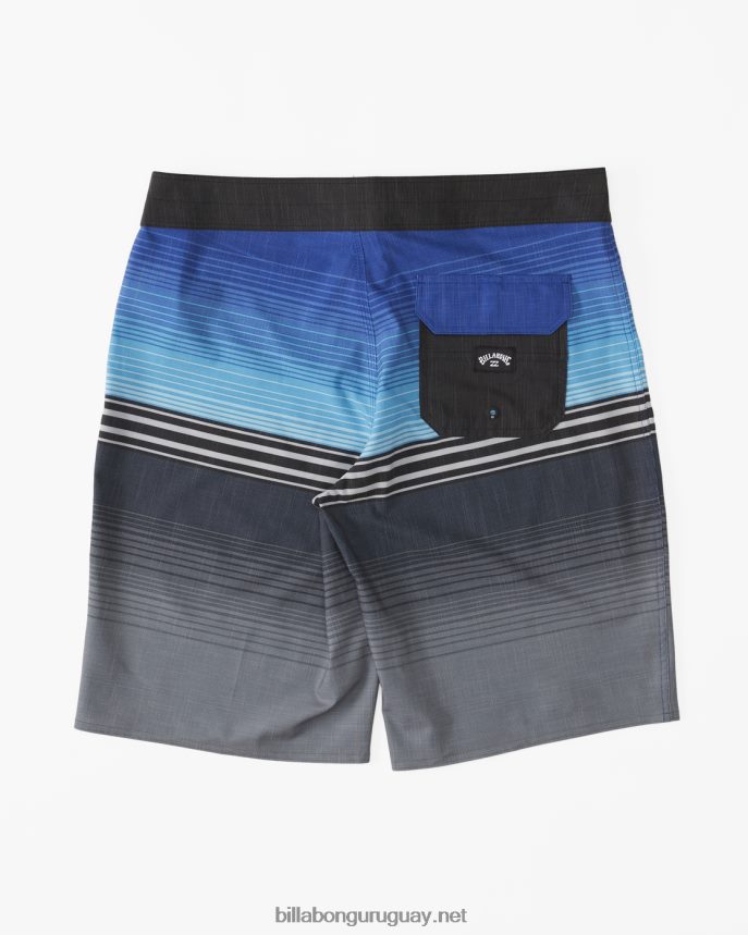 shorts de playa de 20\'\' All Day Heather Stripe Pro Performance hombres azul DR684451 Billabong