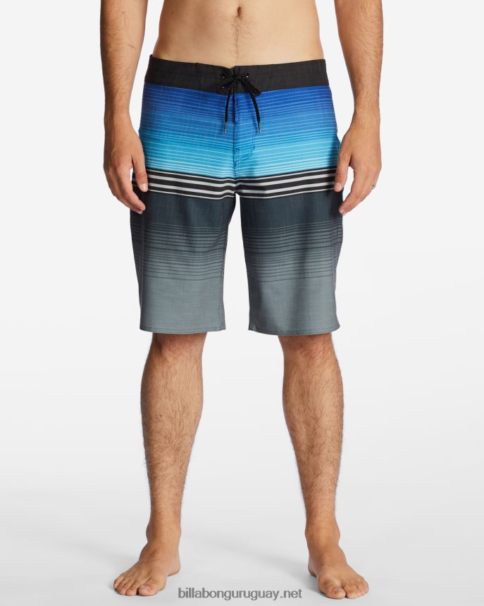 shorts de playa de 20\'\' All Day Heather Stripe Pro Performance hombres azul DR684451 Billabong