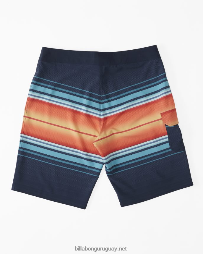 shorts de playa de 20\'\' de rendimiento profesional con rayas para todo el día hombres Armada DR684486 Billabong
