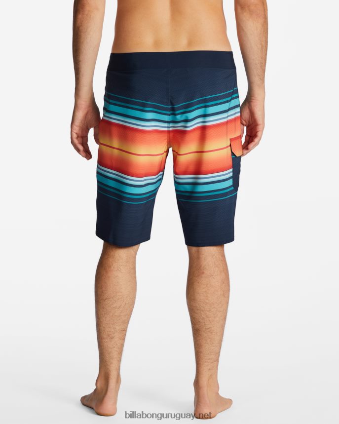 shorts de playa de 20\'\' de rendimiento profesional con rayas para todo el día hombres Armada DR684486 Billabong