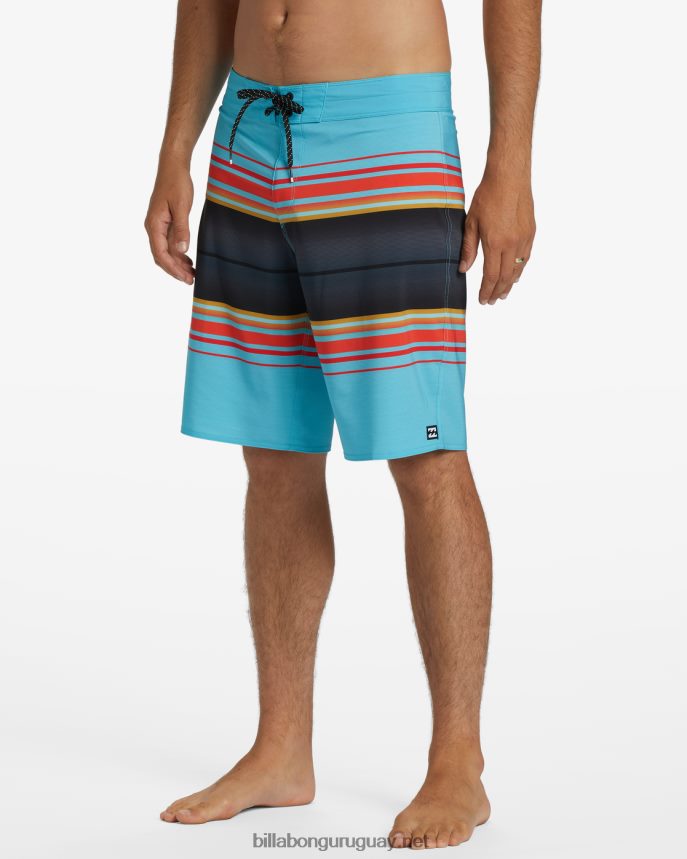 shorts de playa de 20\'\' de rendimiento profesional con rayas para todo el día hombres costero DR684464 Billabong