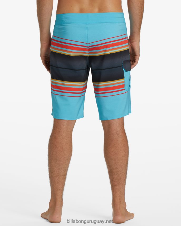 shorts de playa de 20\'\' de rendimiento profesional con rayas para todo el día hombres costero DR684464 Billabong