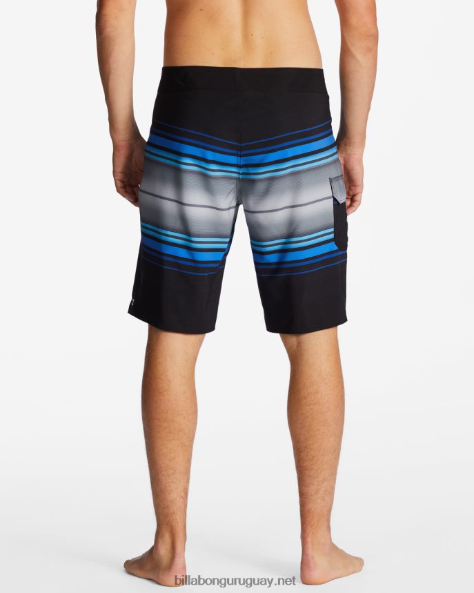 shorts de playa de 20\'\' de rendimiento profesional con rayas para todo el día hombres negro DR6844152 Billabong
