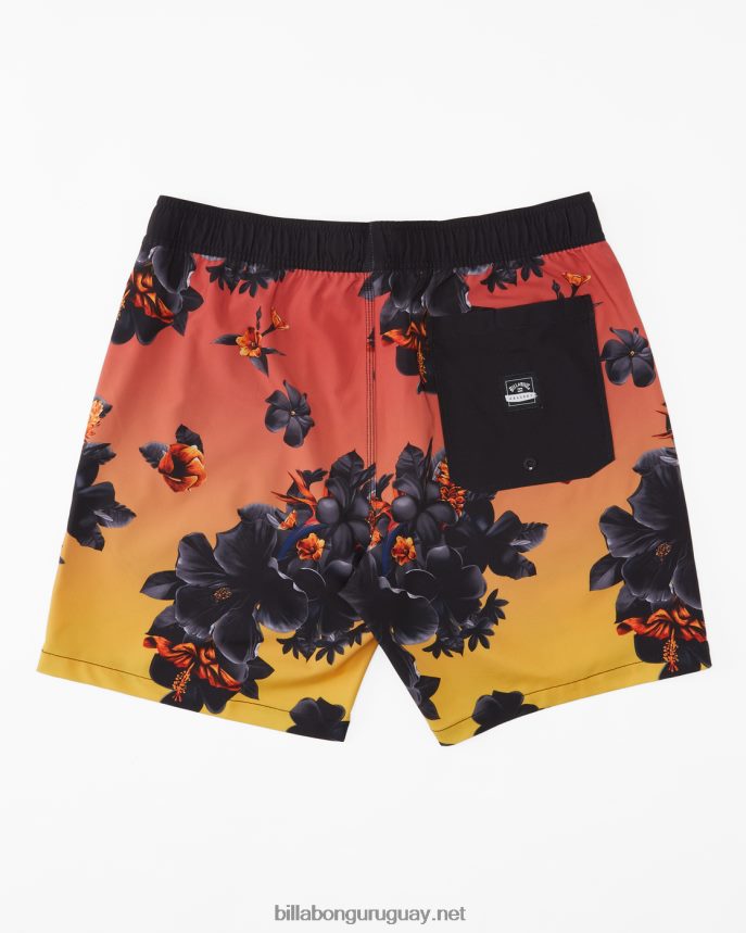 shorts de playa kamea lava floral layback 17\'\' hombres amanecer DR6844128 Billabong