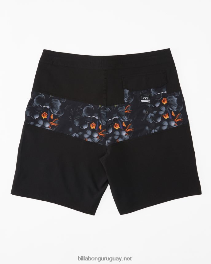 shorts de playa kamea lava floral tribong 18\'\' hombres negro DR6844126 Billabong