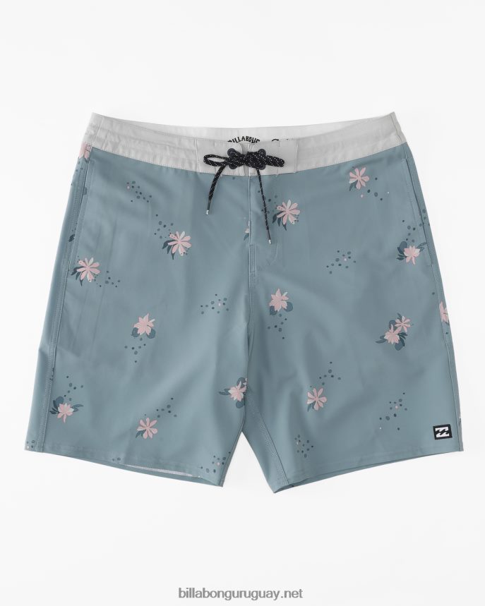 shorts de playa lo tide 19'' hombres azul lavado DR6844164 Billabong