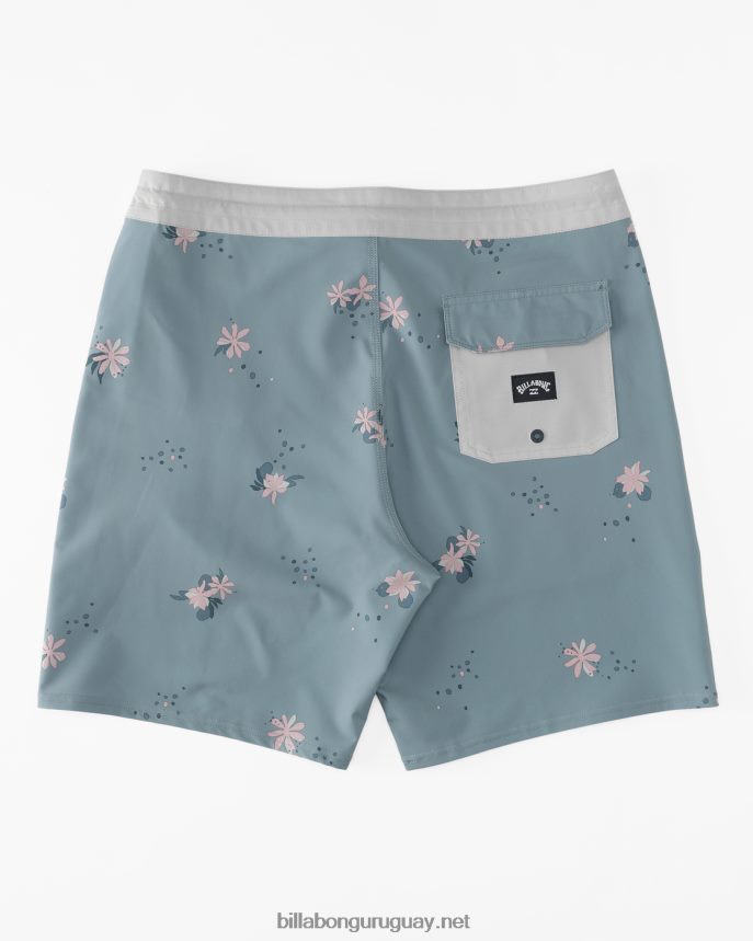 shorts de playa lo tide 19\'\' hombres azul lavado DR6844164 Billabong