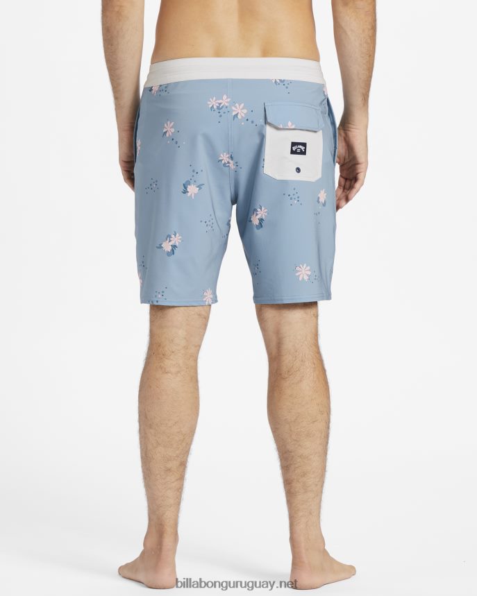 shorts de playa lo tide 19\'\' hombres azul lavado DR6844164 Billabong