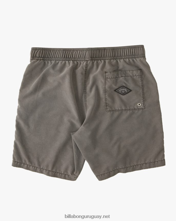 shorts de playa overdyed layback para todo el día 17\'\' hombres negro DR684427 Billabong