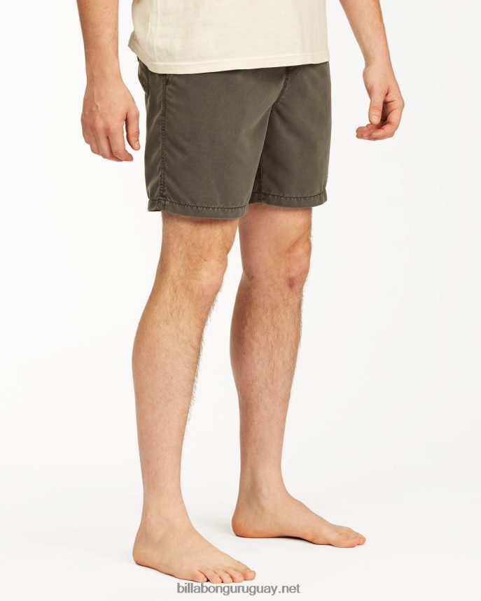 shorts de playa overdyed layback para todo el día 17\'\' hombres negro DR684427 Billabong