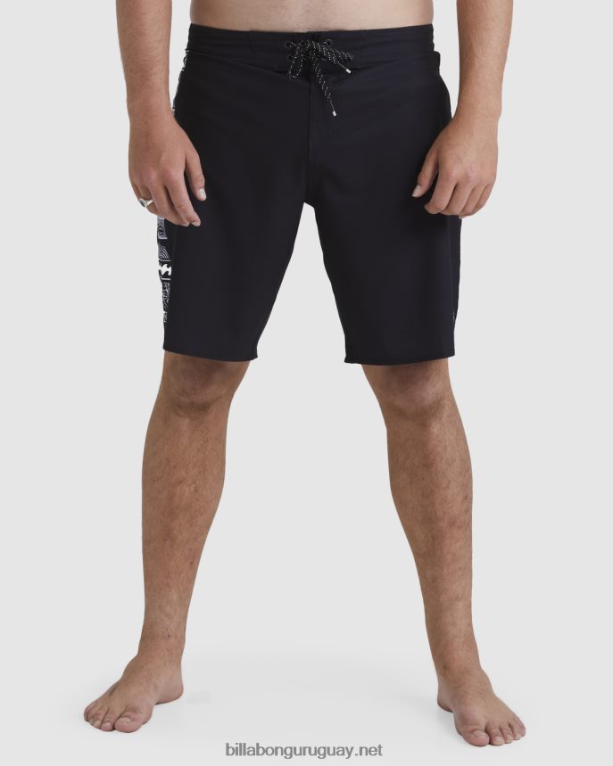 shorts de playa pilpeled dbah pro 19\'\' hombres negro DR684457 Billabong