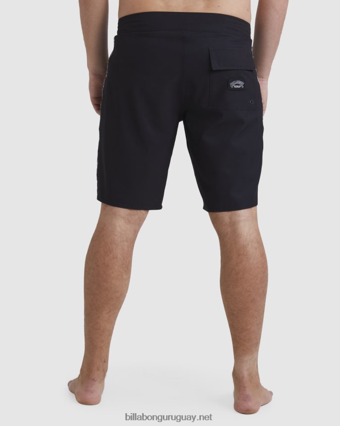 shorts de playa pilpeled dbah pro 19\'\' hombres negro DR684457 Billabong
