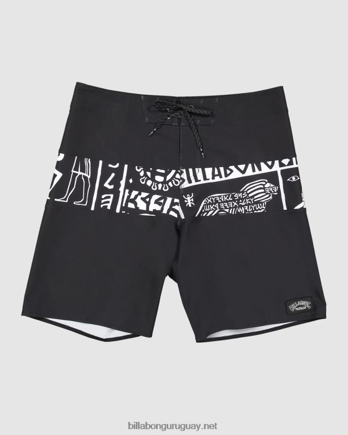 shorts de playa pilpeled tribong pro 19'' hombres negro DR684472 Billabong