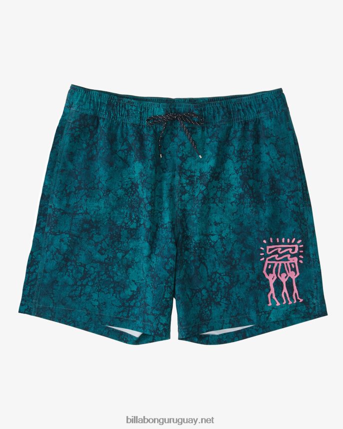 shorts de playa riot layback 17'' hombres marina DR6844108 Billabong