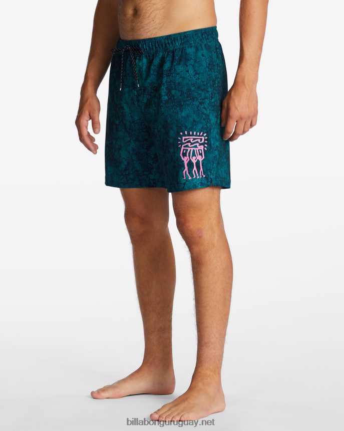 shorts de playa riot layback 17\'\' hombres marina DR6844108 Billabong