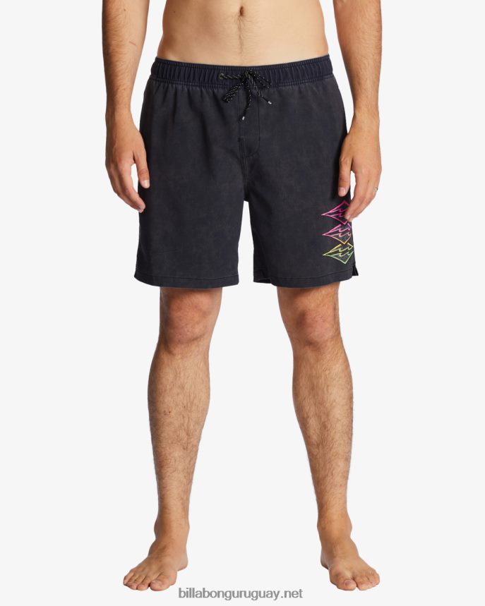 shorts de playa riot layback 17\'\' hombres negro DR6844107 Billabong