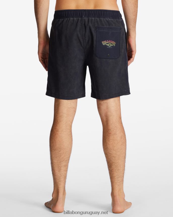 shorts de playa riot layback 17\'\' hombres negro DR6844107 Billabong