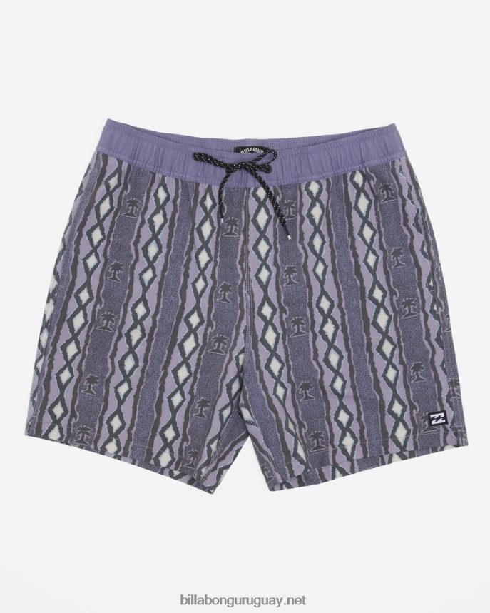 shorts de playa sundays layback 17'' hombres lavanda DR684449 Billabong
