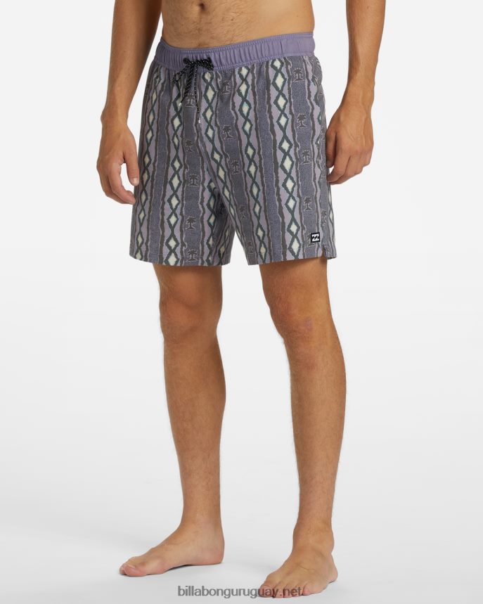 shorts de playa sundays layback 17\'\' hombres lavanda DR684449 Billabong