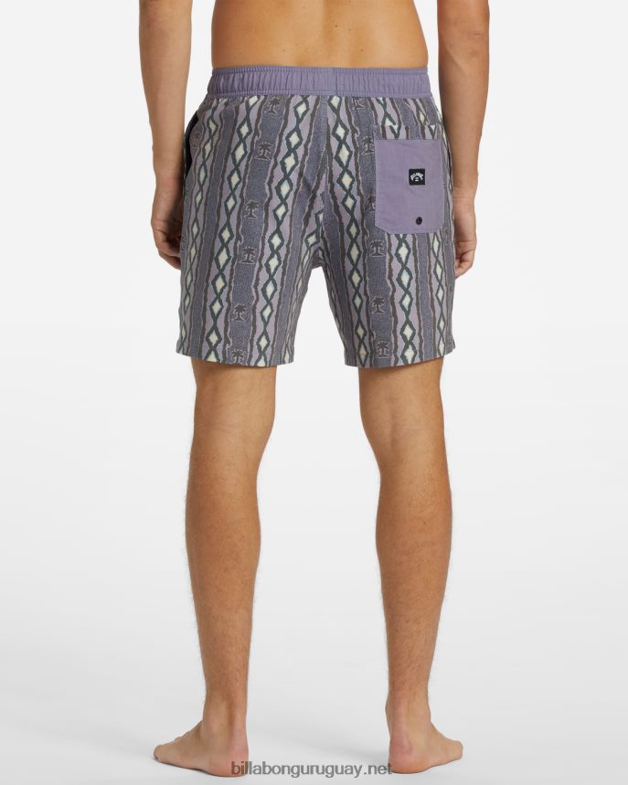 shorts de playa sundays layback 17\'\' hombres lavanda DR684449 Billabong