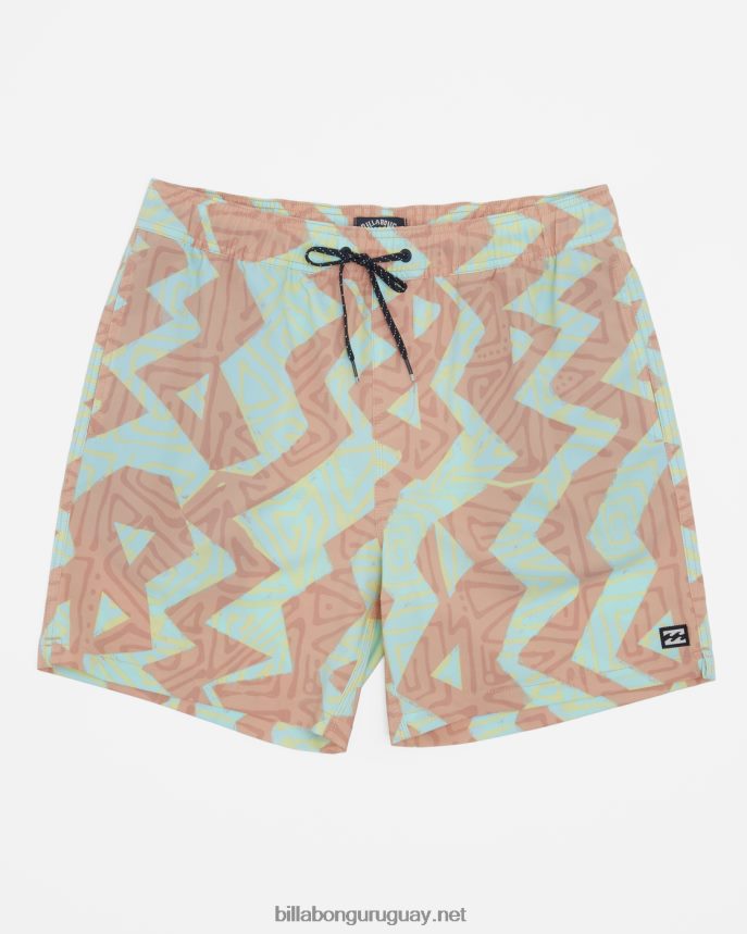 shorts de playa sundays layback 17'' hombres melón DR684473 Billabong
