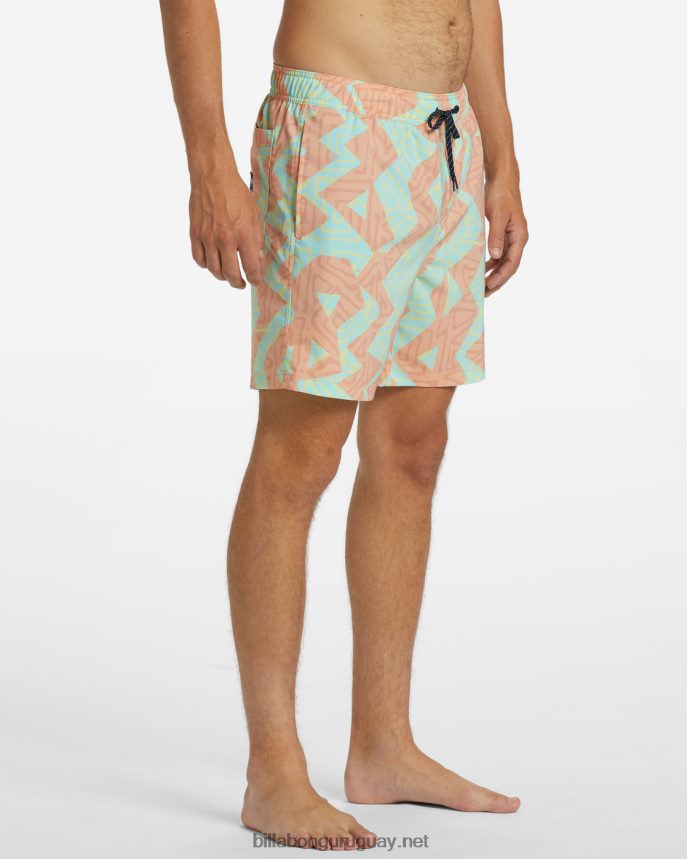 shorts de playa sundays layback 17\'\' hombres melón DR684473 Billabong