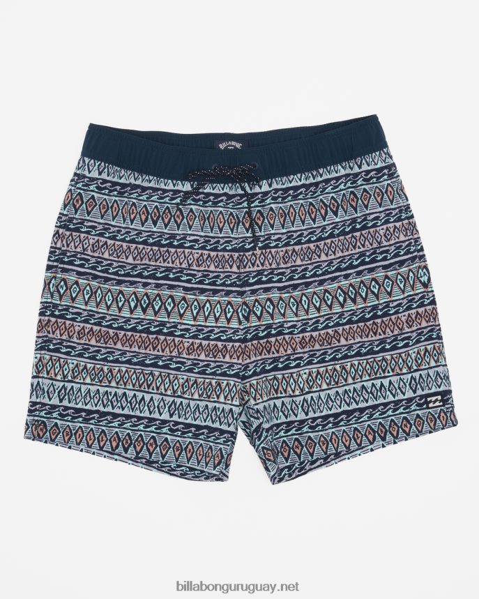 shorts de playa sundays layback 17'' hombres menta DR684462 Billabong