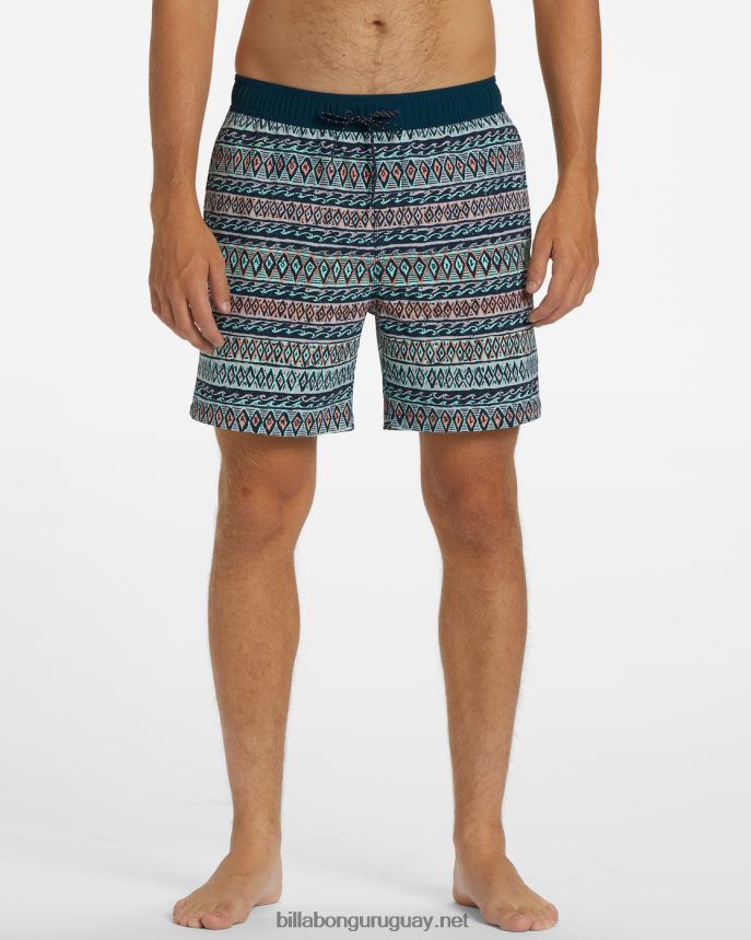 shorts de playa sundays layback 17\'\' hombres menta DR684462 Billabong
