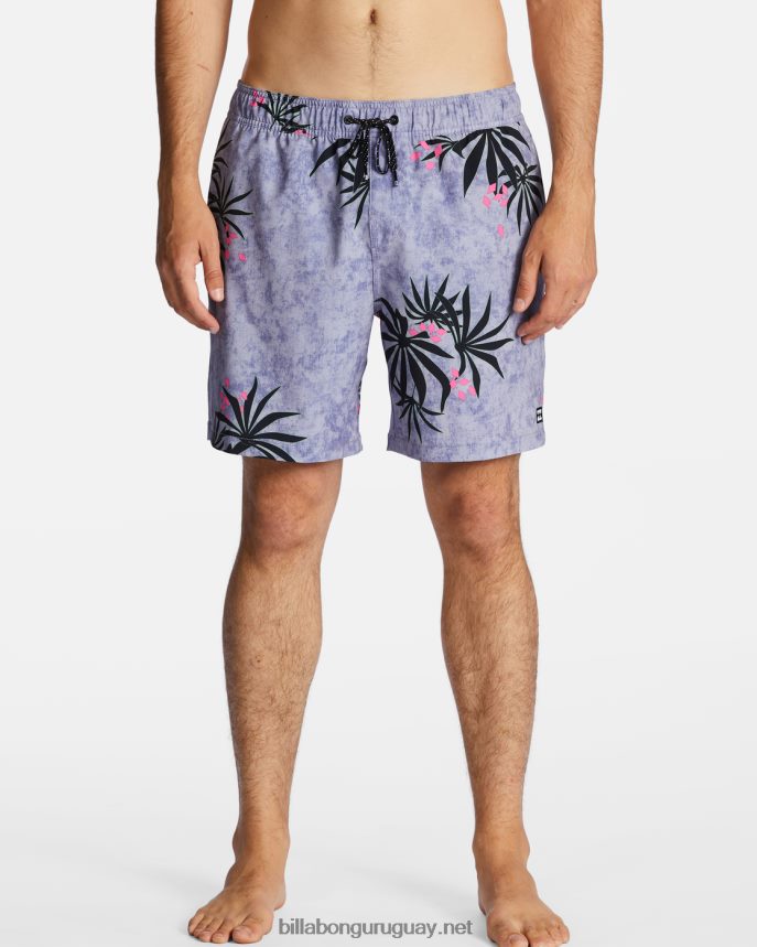 shorts de playa sundays layback 17\'\' hombres neblina púrpura DR6844134 Billabong