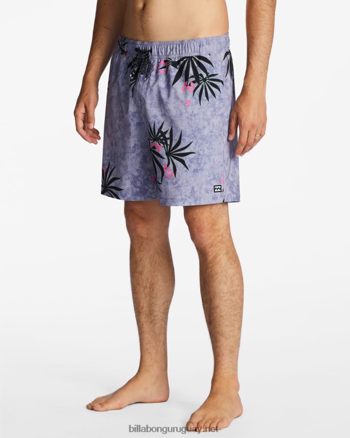 shorts de playa sundays layback 17\'\' hombres neblina púrpura DR6844134 Billabong