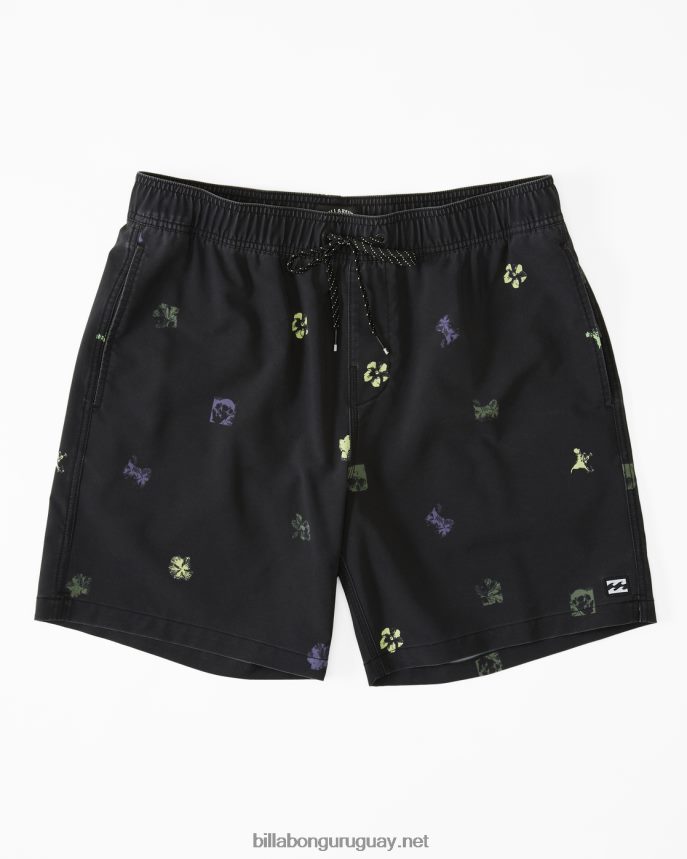 shorts de playa sundays layback 17'' hombres negro DR6844196 Billabong