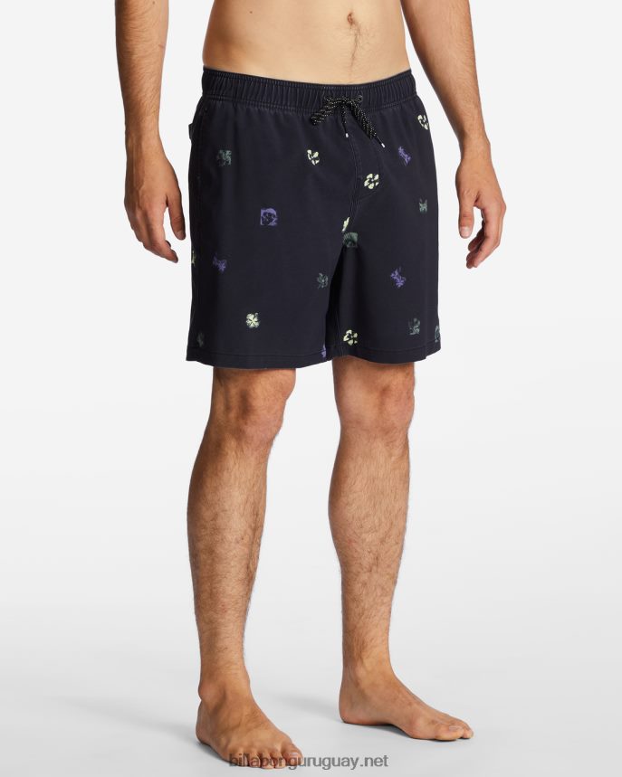 shorts de playa sundays layback 17\'\' hombres negro DR6844196 Billabong