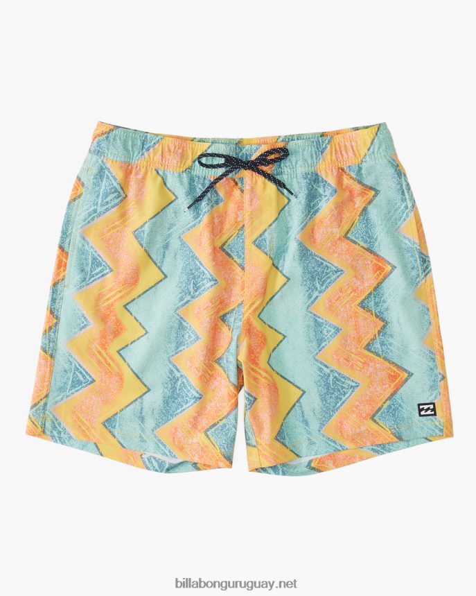 shorts de playa sundays layback 17'' hombres oro DR6844195 Billabong