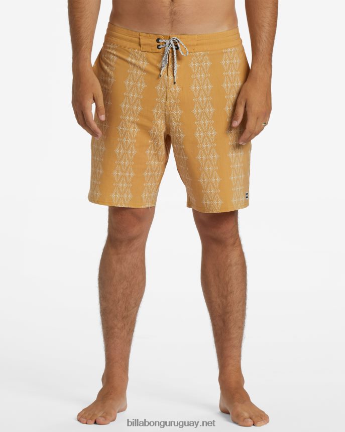 shorts de playa sundays lo tide 19\'\' hombres mostaza DR684417 Billabong