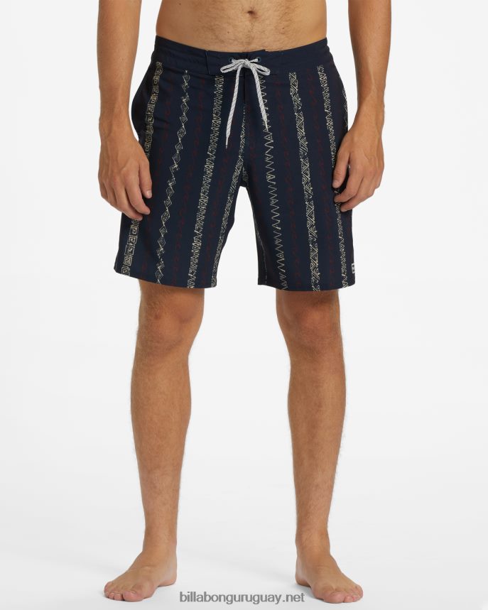 shorts de playa sundays lo tide 19\'\' hombres índigo DR684416 Billabong