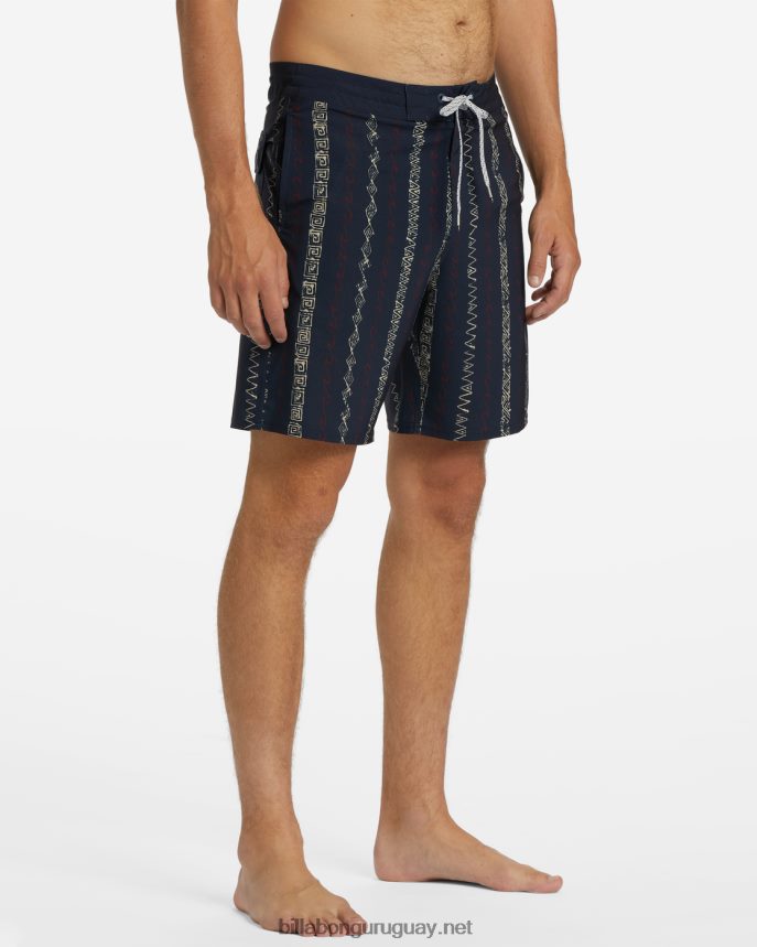 shorts de playa sundays lo tide 19\'\' hombres índigo DR684416 Billabong