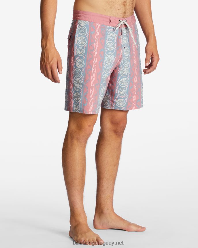shorts de playa sundays lo tide 19\'\' hombres rojo polvoriento DR6844116 Billabong