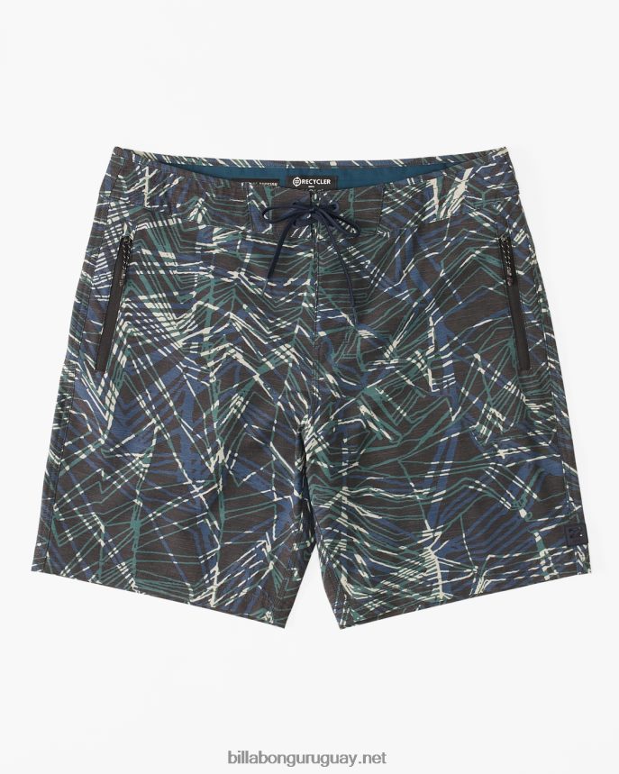 shorts de playa surftrek lo tide 18'' hombres bosque DR6844125 Billabong