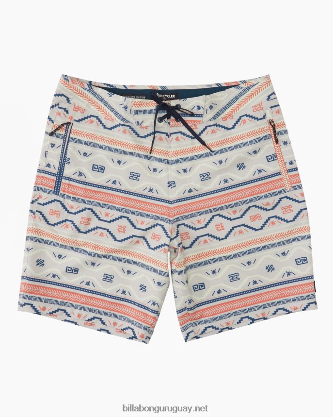 shorts de playa surftrek lo tide 18'' hombres chino DR684478 Billabong