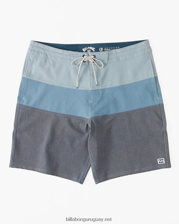 shorts de playa tribong lo tide 19'' hombres neblina azul DR684432 Billabong