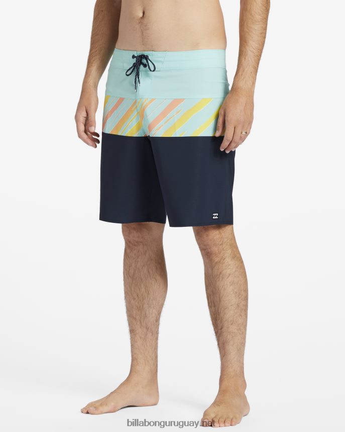 shorts de playa tribong pro performance 18\'\' hombres menta DR684498 Billabong