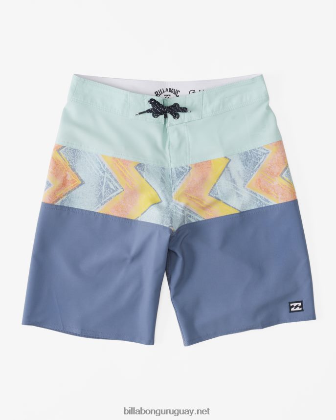 shorts de playa tribong pro performance 18'' hombres neblina azul DR6844192 Billabong