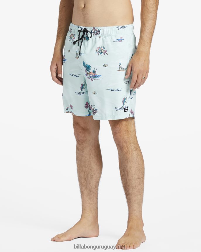 shorts de playa vacay layback 17\'\' hombres costero DR6844155 Billabong