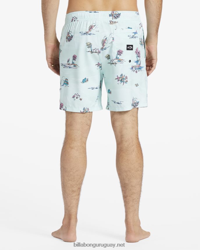shorts de playa vacay layback 17\'\' hombres costero DR6844155 Billabong