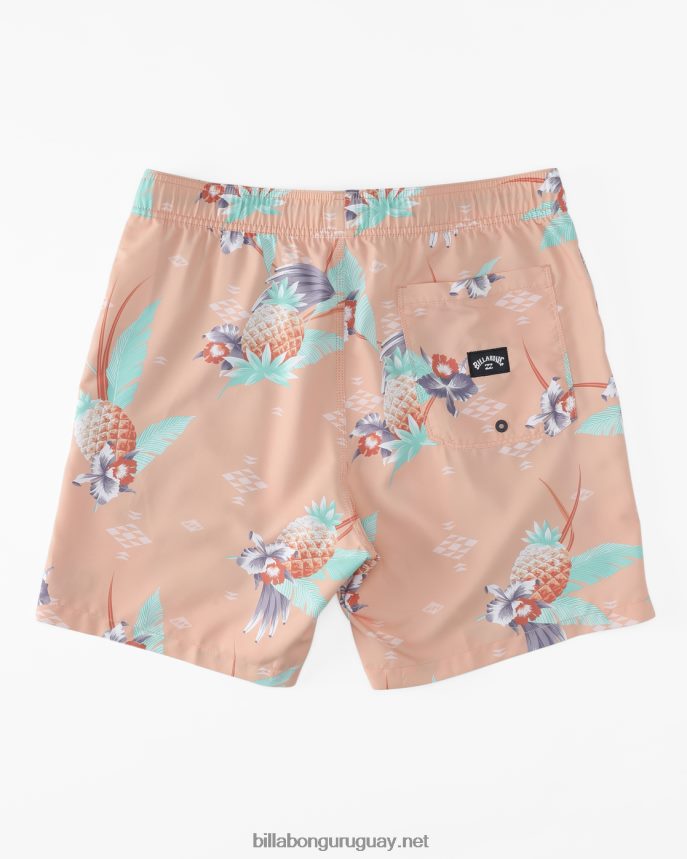 shorts de playa vacay layback 17\'\' hombres durazno DR6844182 Billabong