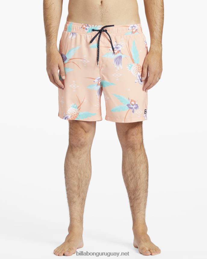 shorts de playa vacay layback 17\'\' hombres durazno DR6844182 Billabong