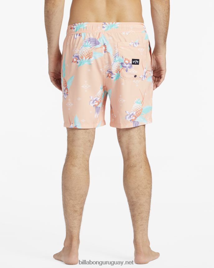 shorts de playa vacay layback 17\'\' hombres durazno DR6844182 Billabong